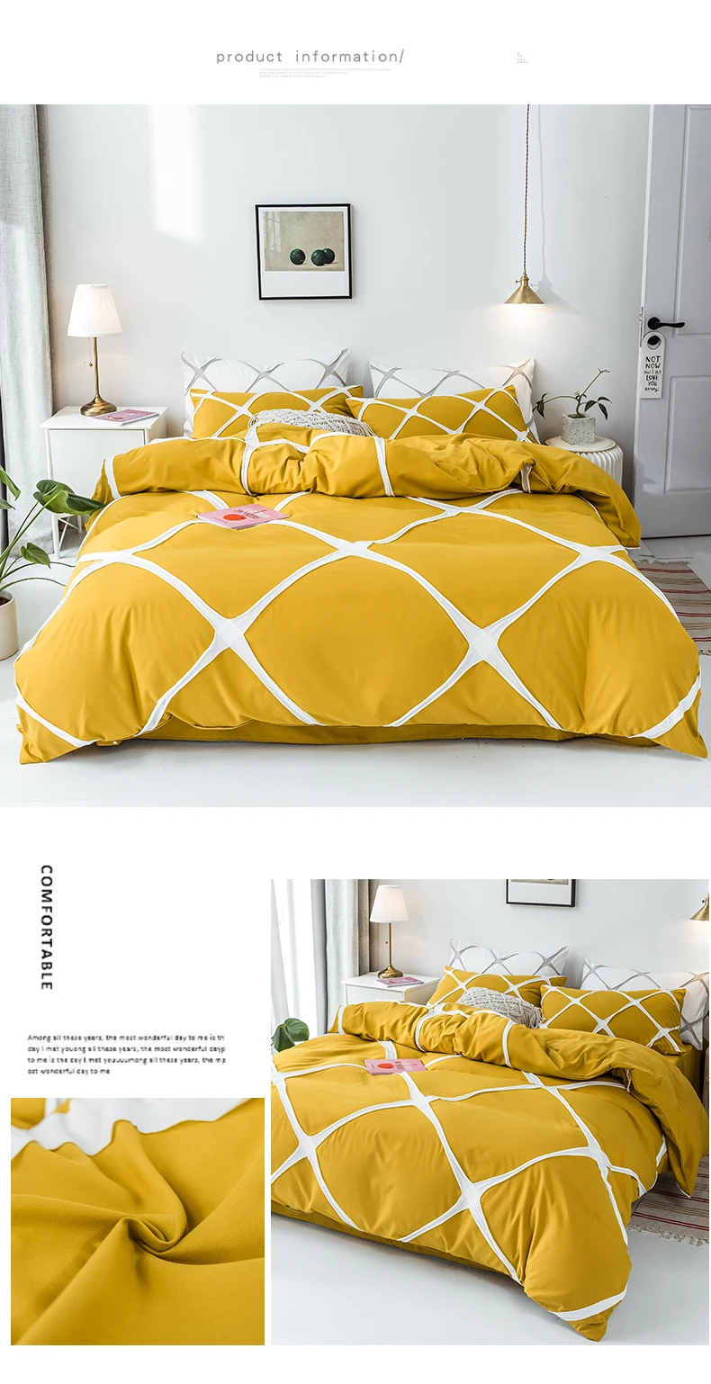 针织方格-姜黄色