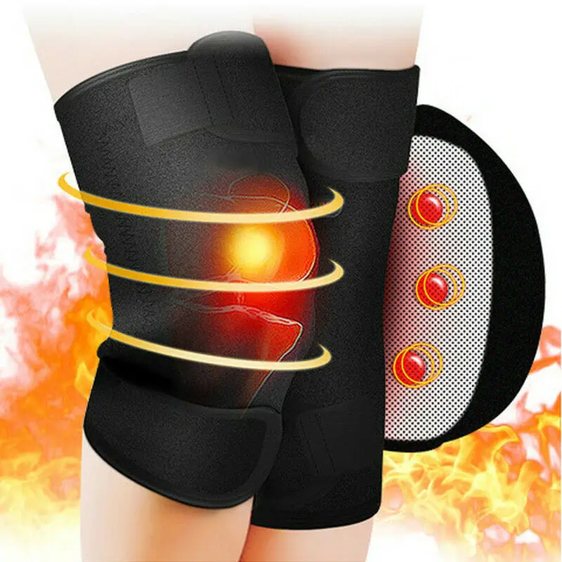 Self Heating Magnetic Knee Brace Support Belt Adjustable Neoprene Arthritis Strap Knee joint Protector 1 pair knee brace self heating support knee pads warm for arthritis and injury recovery joint pain relief recovery