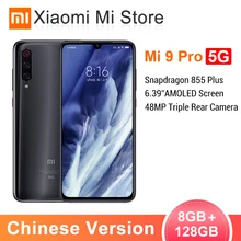 Xiaomi Mi 9 Pro 5G 8GB 128GB Смартфон Snapdragon 855 Plus с беспроводной зарядкой 48MP с тройной камерой 6,3" экран 4000mAh NFC