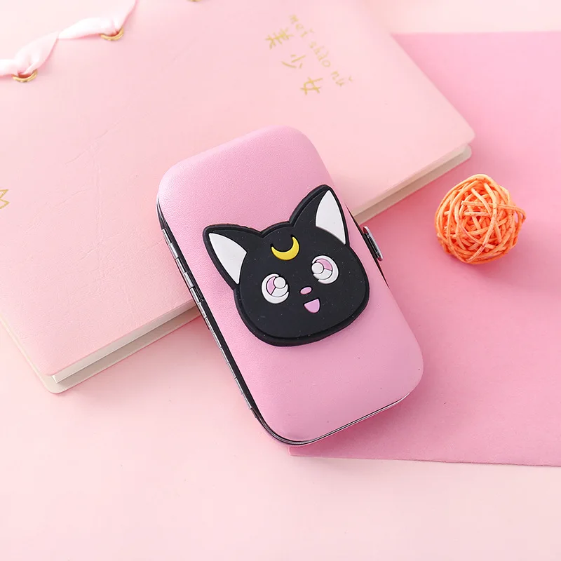 Card Captor Cardcaptor Sakura Сейлор Мун розовое нижнее белье с принтом Симпатичные кисточки, набор из 7 шт, Нержавеющая сталь ногтей ножницы, кусачки Рождественский подарок