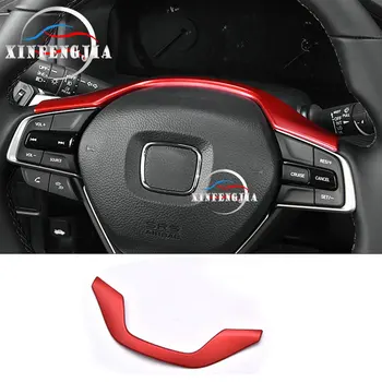 

For Honda Accord 2018-2019 Red Steering Wheel Upper Cover Trim