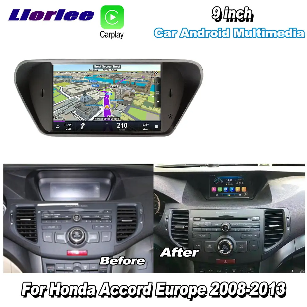 Автомагнитола мультимедийный плеер для Honda Accord 8 Europe 2008 2013 Android видео аудио Carplay GPS