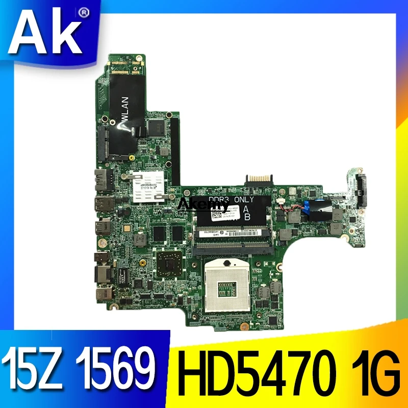 Для ноутбука Dell Studio 15z 1569 DARM6CMBAC0 RVHJX 0 RVHJX HM57 HD5470 1G Дискретная графическая материнская плата