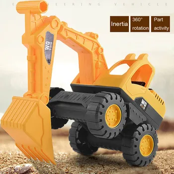 

1:24 Scale Simulation Plastic Car Toy Inertial Engineering Vehicle Excavator Model Gifts Kids toys juguetes zabawki игрушки New