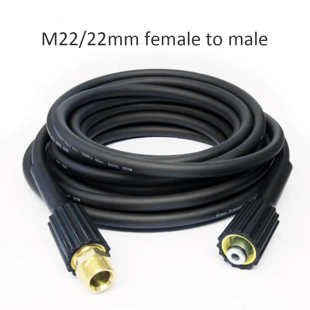 10m Karcher Extension Hose K Series High Pressure Washer Hose M22 Connector Female to Male