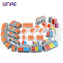 10/50/100Pieces Mini Fast Universal Wiring Wire Connector & Set Conductor Terminal Block Solar Cable Connector Energy Easy Quick