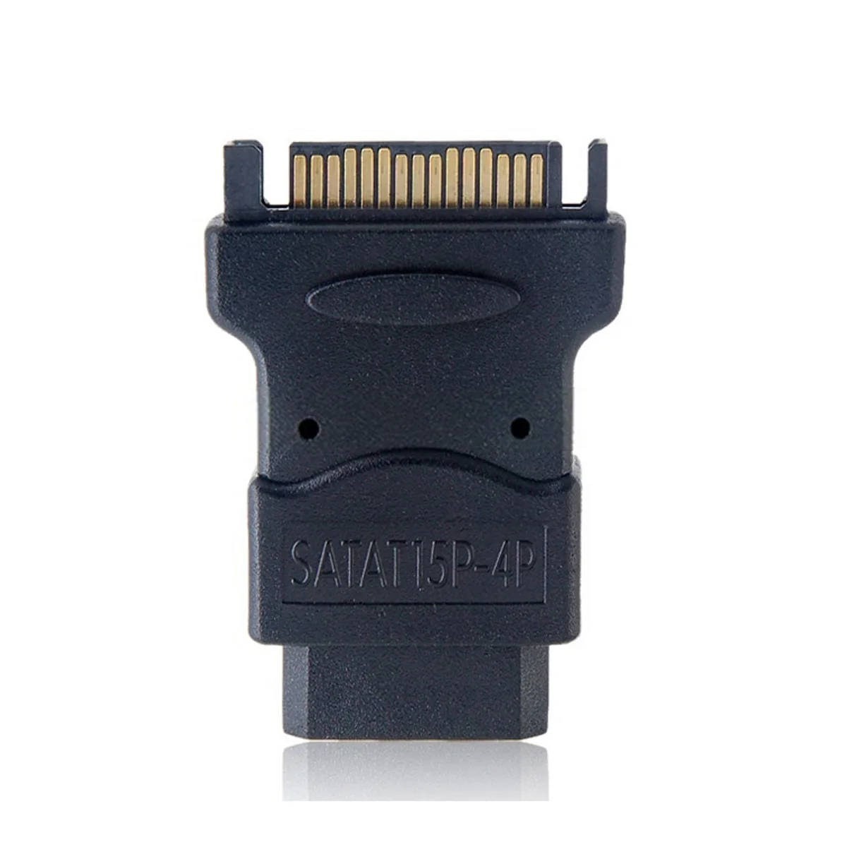 

SATA Adapter to IDE Power Cable 15Pin SATA Male Power Cable to Molex 4-pin IDE Hard Disk Drive Power Adapter