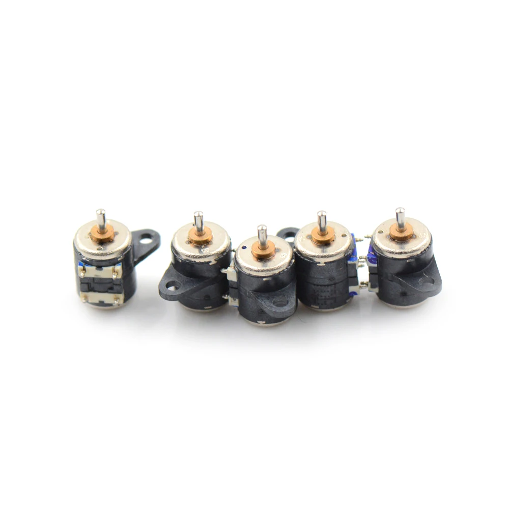 5pcs/lot 3-5V Micro Stepping Motor 2 Phase 4 Wire 20 Ohm 6mm Dia Mini Stepper Motor