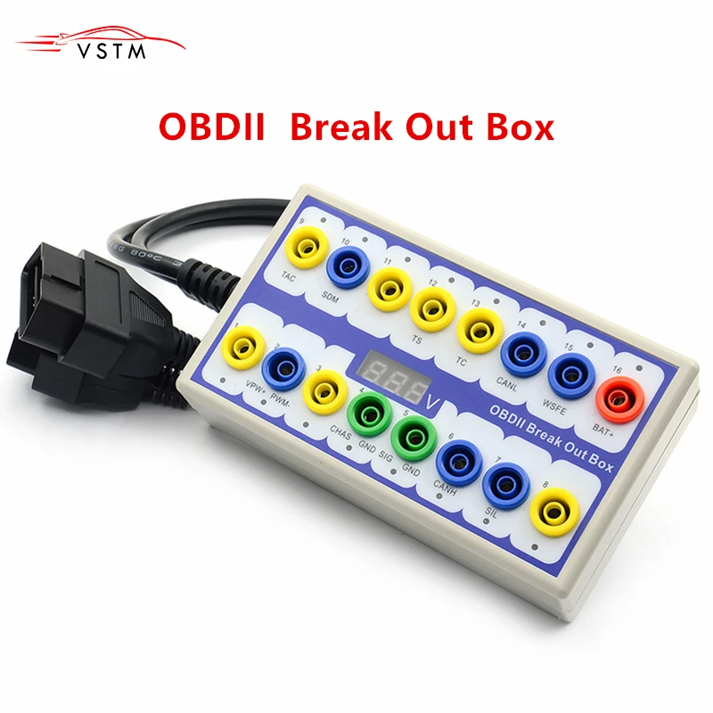 2020 Новый Авто OBD 2 Break Out Box OBDII протокол детектор диагностический