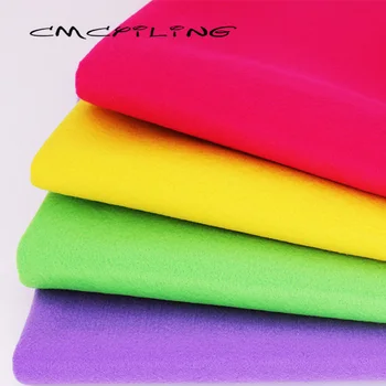 

CMCYILING 4 Pcs/Lot,45*55cm Soft Felt Fabric For Kids Needlework DIY Sewing Dolls Crafts Polyester Cloth