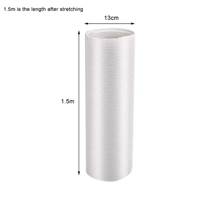 13cm / 15cm Diameter Flexible Air Conditioner Exhaust Pipe Duct Vent Outlet Pipe Portable Air