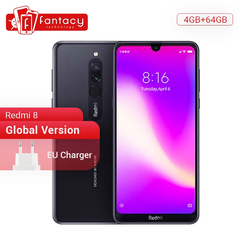 

Global Version Xiaomi Redmi 8 4GB 64GB Snapdragon 439 Octa Core 12MP Dual Camera Mobile Phone 5000mAh Large Battery OTA