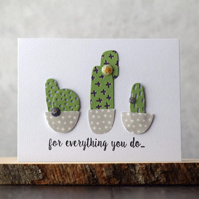

Cactus Mushrooms Bar Metal Cutting Dies For Scrapbooking Craft Die Cut Card Stencil Making Embossing Photo Album 2020