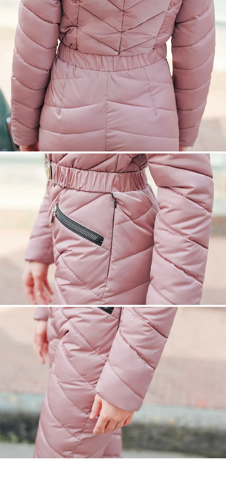 Women's Cotton-padded Jumpsuits Winter New Style Cotton-padded Clothes WOMEN'S Suit Korean-style down Jacket Cotton-padded