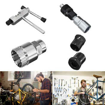 

4pcs Universal Puller Bicycle Repair Tool Set Bottom Bracket Removal Cycling Chain Breaker Crank Extractor Maintenance Durable