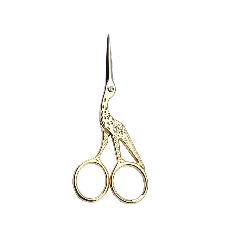 

Retro Embroidery Small Scissors Cross Stitch Crafts Vintage Scissors Gold Thread Scissors DIY Handmade Scissors Household Tools