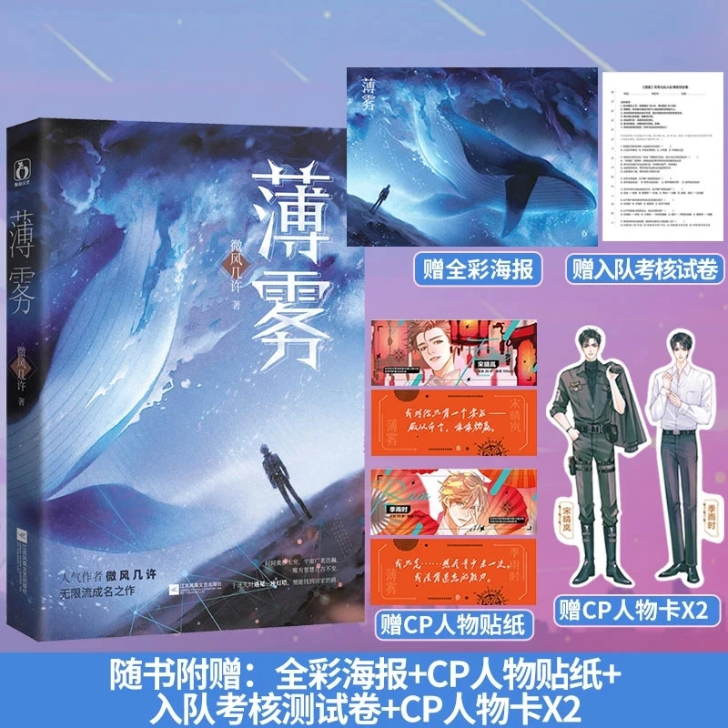 Mist (Bo Wu ) Chinese Novel 1+2 Youth Literature Campus Love Boys Novel Book
