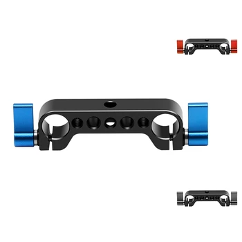 

Universal 15mm Double-Hole Pipe Clamp Rail Connector SLR Camera Parallel Double-Hole Multi-Function Pipe Clamp