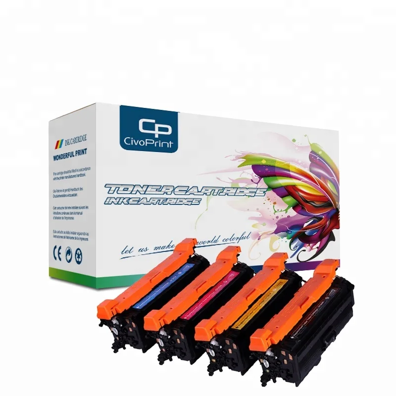 

Civoprint compatible toner cartridge 655A CF450A CF451A CF452A CF453A for HP M652n M652dn M653dn M653x MFP M681f/M681dh/M681z
