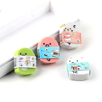 

36 pcs/lot Sumikko Gurashi Eraser Cartoon Animal Writing Drawing Rubber Pencil Eraser Stationery For Kids Gifts school suppies