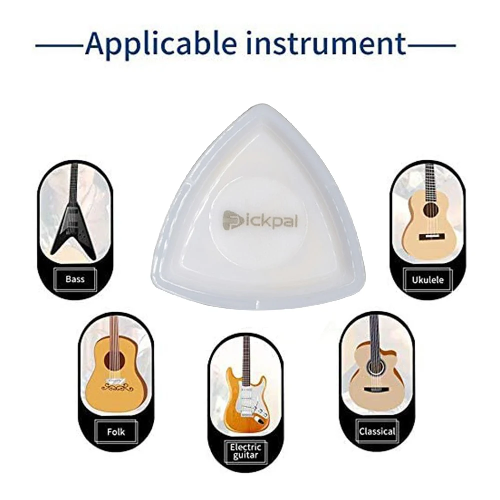 Médiators de guitare brillants médiators en plastique moyen