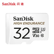 Aliexpress - SanDisk Memory Card High Endurance Video Monitoring 32GB 64GB MicroSD Card SDHC/SDXC Class10 40MB/s TF Card for Video Monitoring