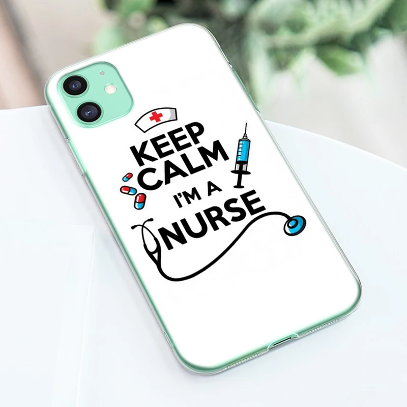 Nurse Medical Medicine Silicone Phone Case for Apple iPhone 12 Mini 11 Pro XS Max X XR 6 6S 7 8 Plus 5 5S SE 2020 Soft Cover