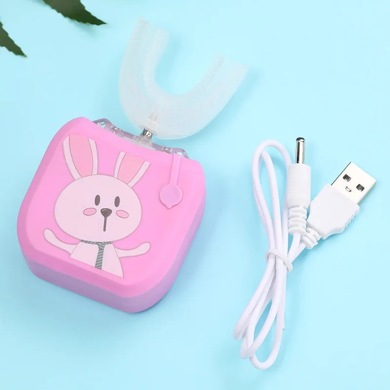 Smart U 360 Degrees Kids Electric Sonic Toothbrush Silicon Automatic Ultrasonic Tooth Brush USB Charging Oral B LED Blue Light Smart U 360 Degrees Kids Electric Sonic Toothbrush Silicon Automatic Ultrasonic Tooth Brush USB Charging Oral B LED Blue Light