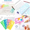 Animal Geometry Spirograph Drawing Stencils Set Painting Template Rulers Art Crafts Creative Children Kids Educational Toy 5