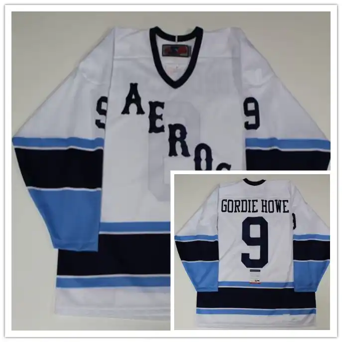gordie howe houston aeros jersey