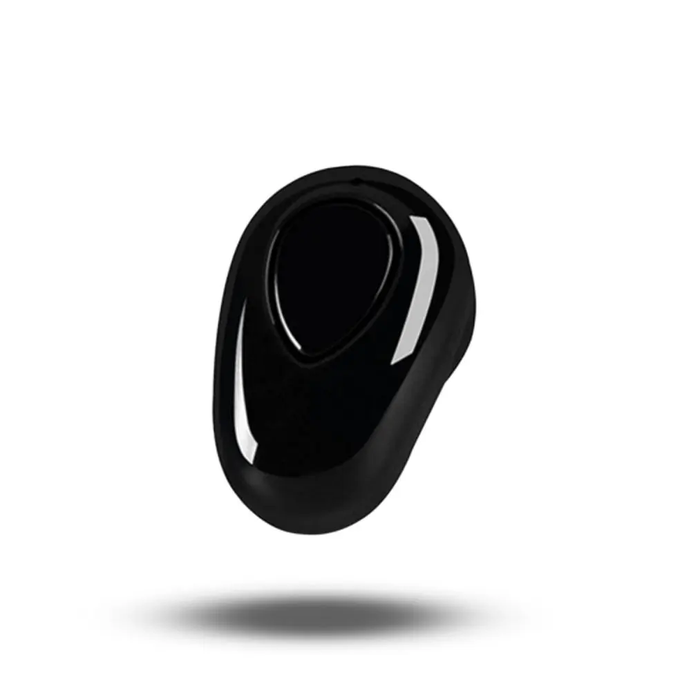 V4.1 мини беспроводные Bluetooth наушники вкладыши Спорт с микрофоном гарнитура громкой связи стерео невидимые наушники Auriculares для всех телефонов - Цвет: black