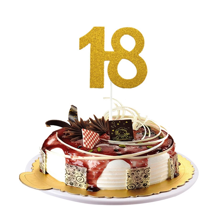 2 шт. Happy 18/20 Вт, 30 Вт/40/50/60th юбилей кекс фигурки жениха и невесты; блеск силуэт торт фигурки жениха и невесты; на свадьбу/День рождения/вечерние украшения торта