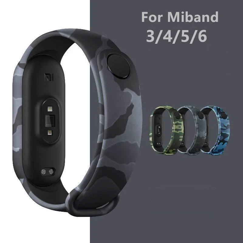 Ремешок силиконовый для Xiaomi Mi Band 6 5 мягкий водонепроницаемый спортивный браслет