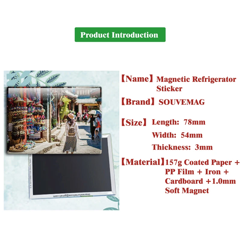 Заказной магнит на холодильник, иллюстрация живописный мультфильм животных девушка свадьба фотографии магниты на холодильник, магнитный стикер подарок