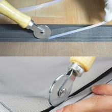 Деревянный металлический экран окна сплайн ролик марли колеса окна установить инструмент экран двери DTT88