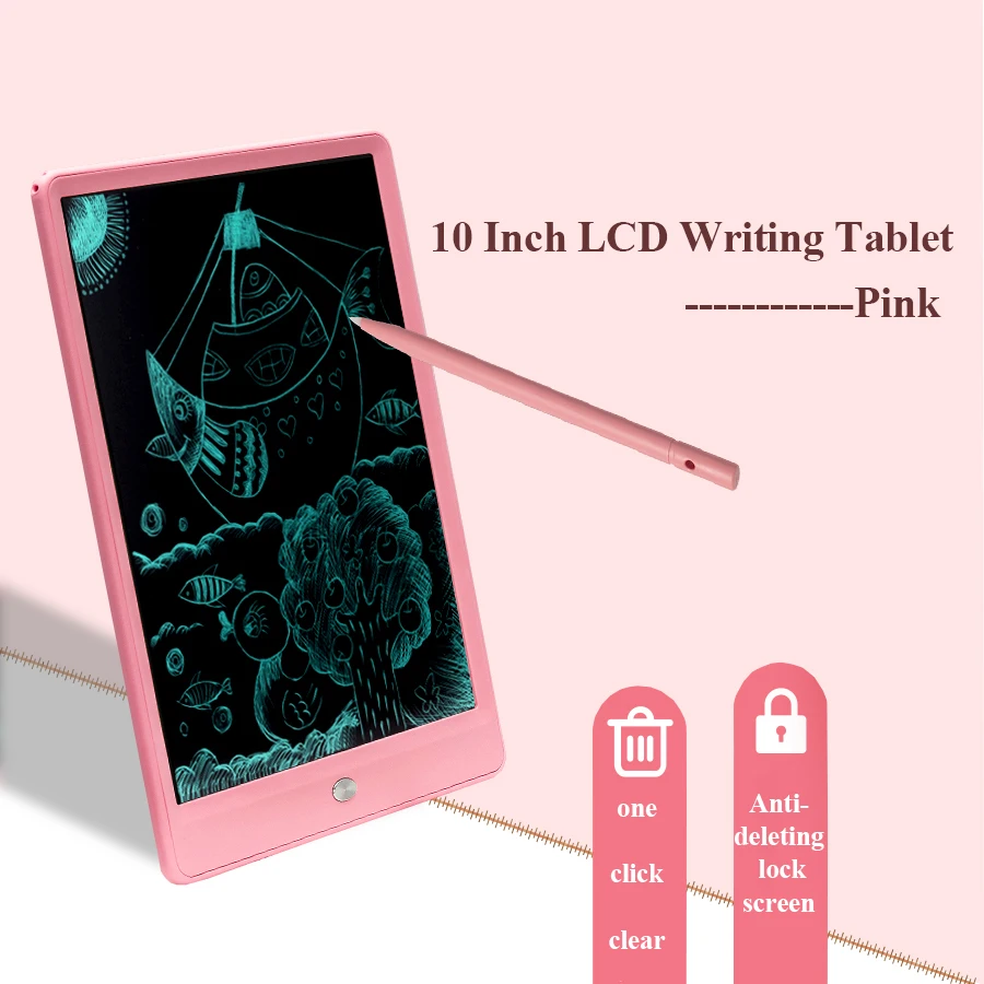 10 ''Lcd Schrijven Tablet Board Kinderen Schrijven Pad Tekening Schilderen Grafische Board Gift Kind Creativiteit Verbeelding Kind Gift