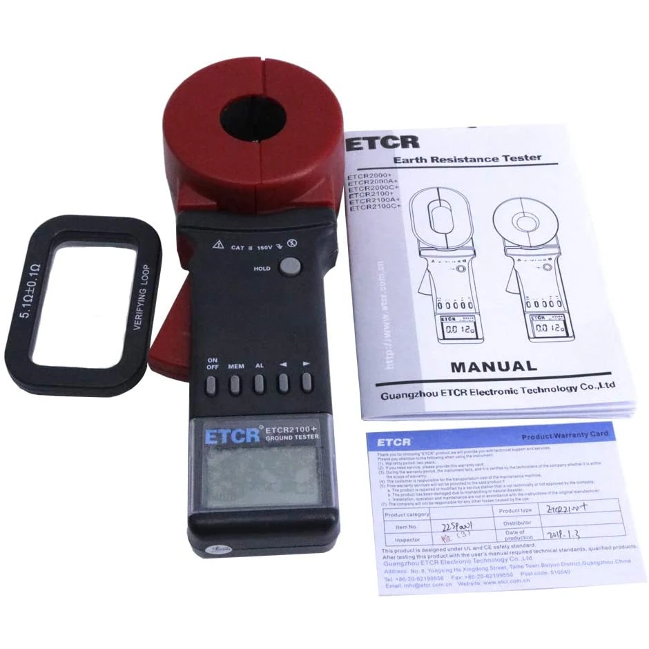 Resistance Tester YISUNF 0.01-1200ohm 32 32MM 99Sets Stored Data Clamp-On Digital Ground Resistance Tester With Alarm Function ETCR2100 Resistance Tester YISUNF 0.01-1200ohm 32 32MM 99Sets Stored Data Clamp-On Digital Ground Resistance Tester With Alarm Function ETCR2100