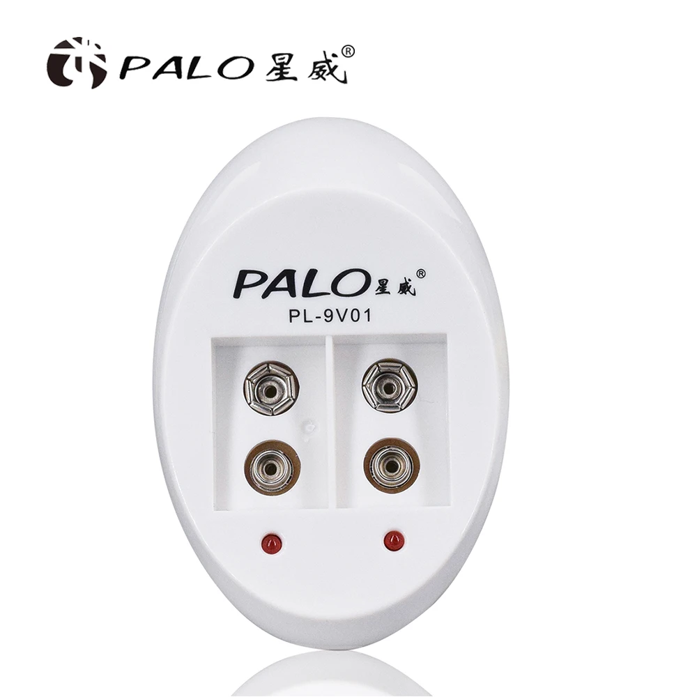 

PALO 9v Battery Charger Li-ion Ni-MH Smart Charger for 9v Rechargeable Battery 6f22 Lithium Nimh Battery
