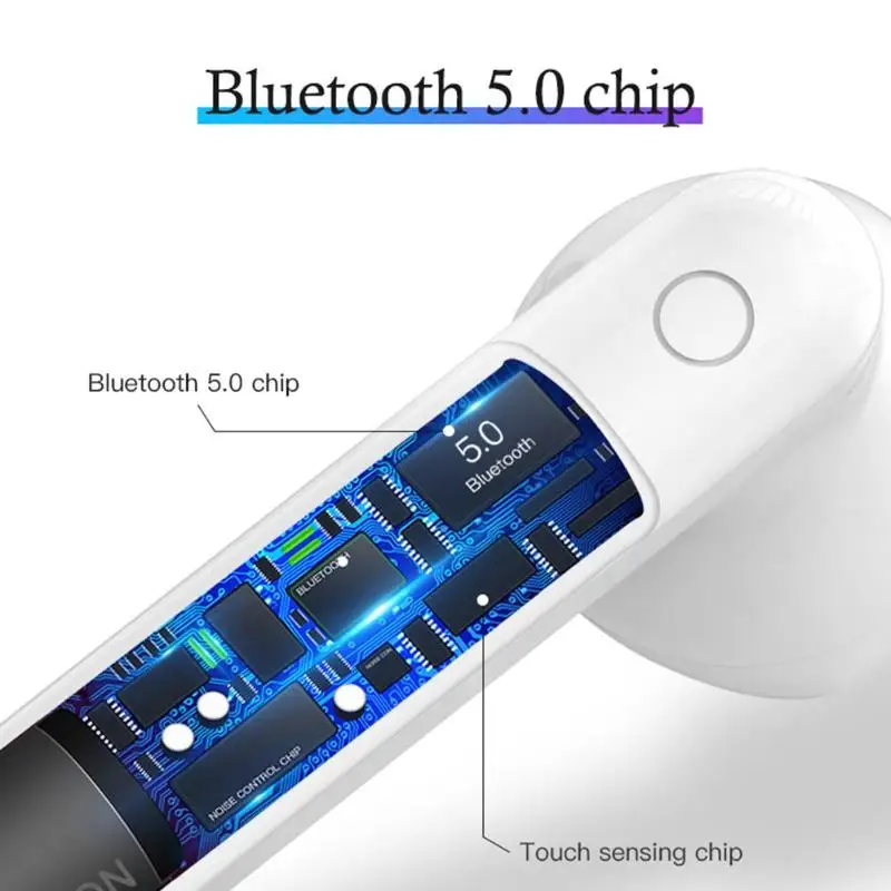 Bluetooth гарнитура, беспроводная гарнитура, Bluetooth 5,0, мини беспроводной наушник для iPhone X, 8 миллиметров, samsung S8, шумоподавление, новинка