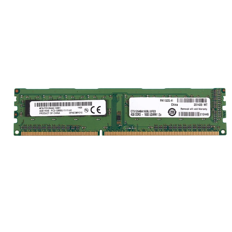 DDR3 4 ГБ ОЗУ PC3 12800 1600 МГц 1 5 в память для настольного ПК 240Pins система высокой