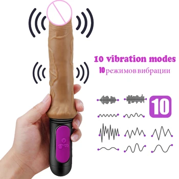 Heating USB charging Vibrator for Woman 10 speed Can bend Soft huge dildo Penis G Spot Vagina anus Masturbator Sex Toy for adult 2