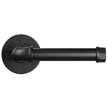 

Industrial Pipe Toilet Paper Holder, Heavy Duty DIY Vintage Rustic Iron Roll Tissue Wall Mount Paper Holder Towel Racks with Har