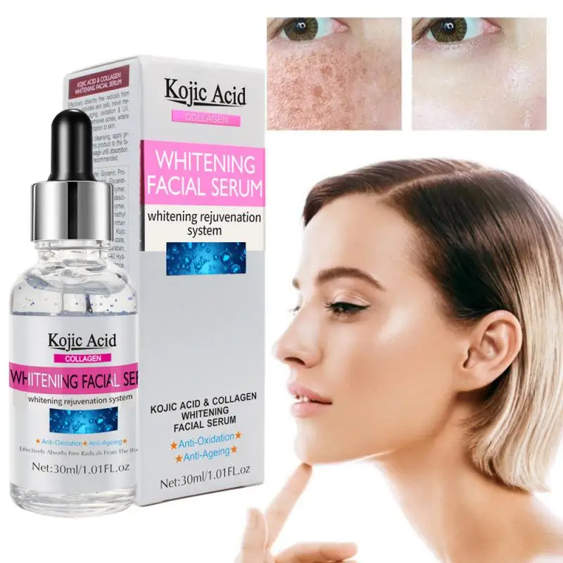 

Collagen Whitening Facial Serum Hydrating Lighten Freckle Face Essence Anti-oxidation Brightening Skin Face Solution TSLM2