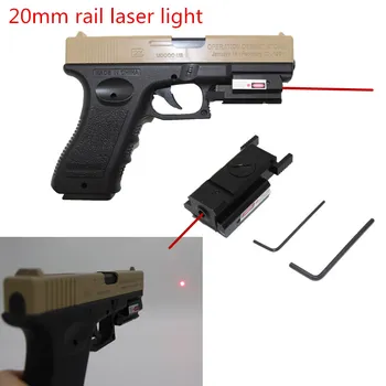 

Tactical Red Dot Laser Sight for glock 17 19 colt1911 Beretta M9 sigsauer Pistol Airsoft Gun Sight laser Scope 20mm rail laser