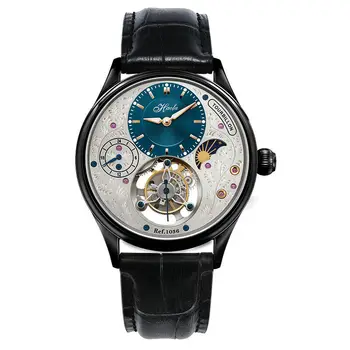 

Haofa tourbillon new real mechanical watch genuine German hollowed-out