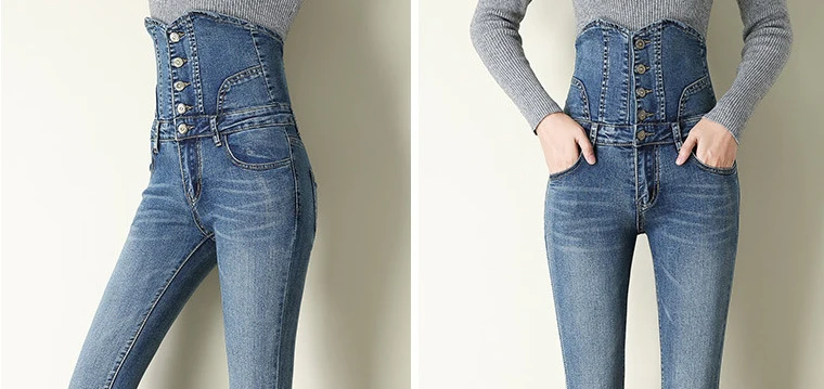 Женские зимние джинсы, модные супер теплые джинсы, женские обтягивающие плотные повседневные брюки с высокой талией, Стрейчевые бархатные джинсовые штаны, уличная одежда