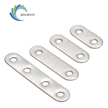 

Stainless Steel Flat Straight Brace Brackets Mending Repair Plates Fixing Connector Angle Code Support Connector