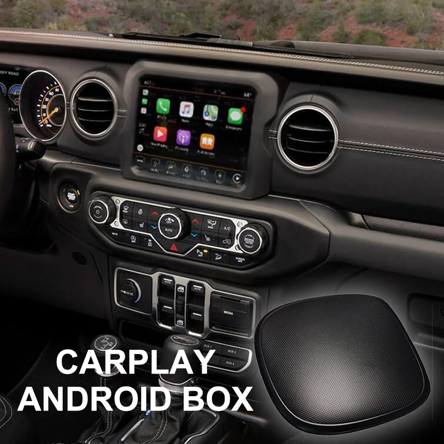 For Jeep Wrangler 2019 2020 Wireless Carplay Android auto Voice