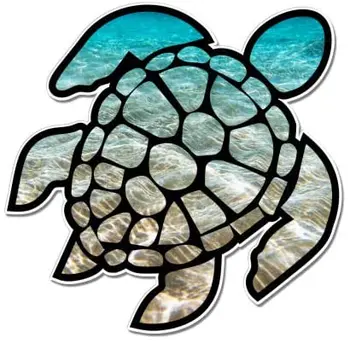 

Dawasaru Graphic Turtle Beach Ocean Car Sticker Personalized Decal Truck Motorcycle Auto Accessories Decoration PVC,13cm*12cm