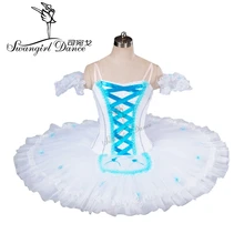 Белый балетная пачка "ЖИЗЕЛЬ" для девочек белые профессиональная балетная юбка-пачка с лентой классическая балетная пачка, девушка, Танцы пачка costumesBT8964